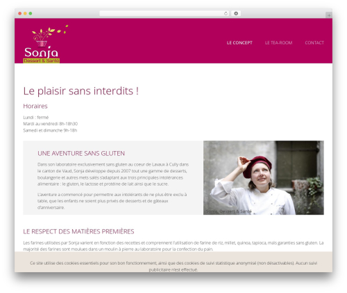 sonja WordPress theme - dessert-sante.ch