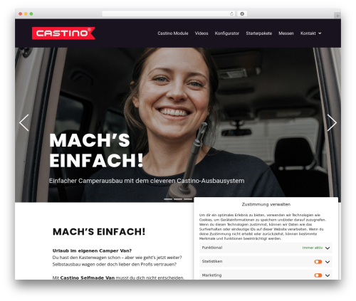 Nicepage WordPress plugin - castino-van.com