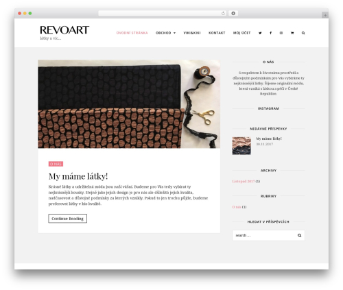 Theme WordPress Chic - revoart.cz