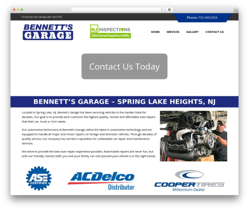 Theme WordPress My Responsive Theme - bennettsgaragenj.com