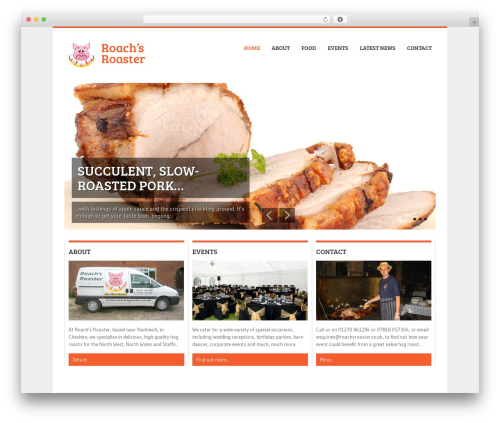 BBQ WordPress theme - roachsroaster.com