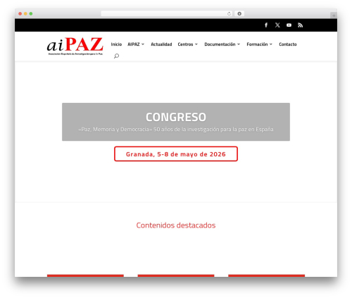 Divi theme WordPress - aipaz.org