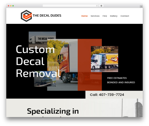 Divi theme WordPress - thedecaldudes.com