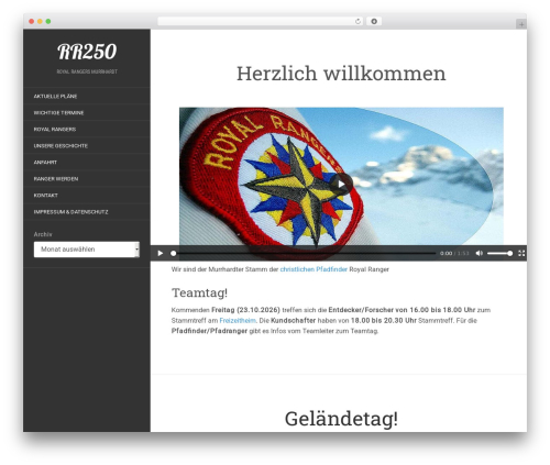 flat Child Theme WordPress theme - rr250.de