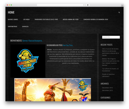 JamSession WordPress page theme - kausachunperu.com