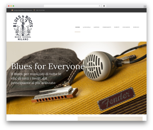 Kava WordPress theme - schoolofblues-milano.com