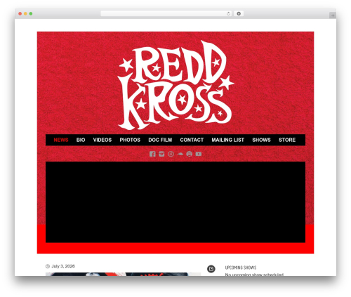 Musicpro WordPress theme - reddkross.com