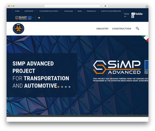 NPT WordPress theme - nptsrl.com