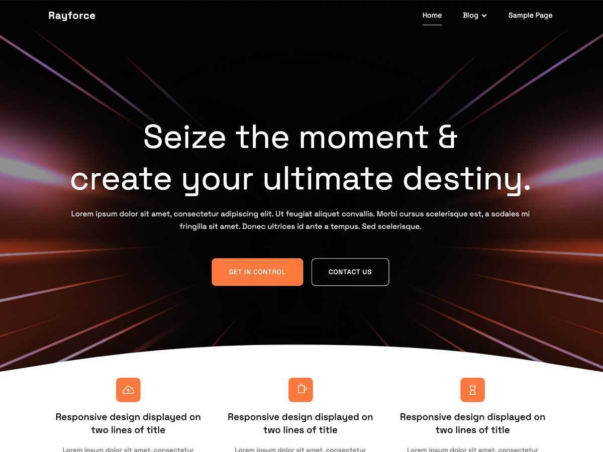 Rayforce WordPress portfolio theme