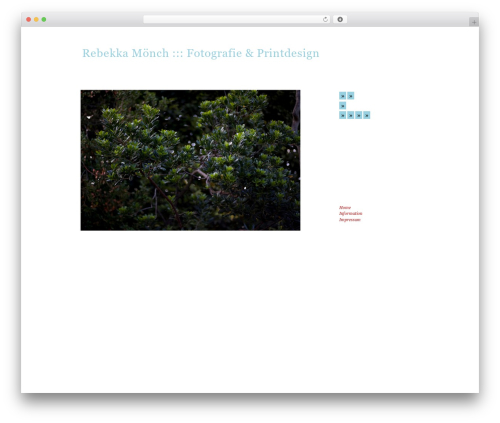 Simpla Widgetized theme WordPress - rebekkamoench.de