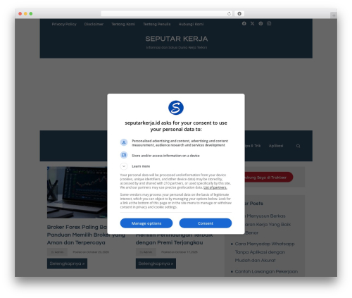 Superfast theme WordPress - seputarkerja.id