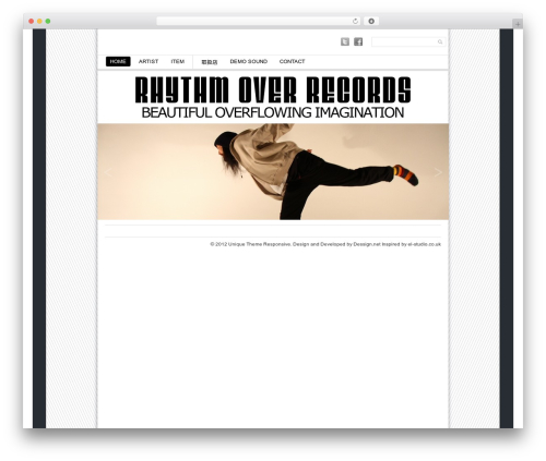 Unique Theme Responsive theme WordPress - rhythmover-records.com