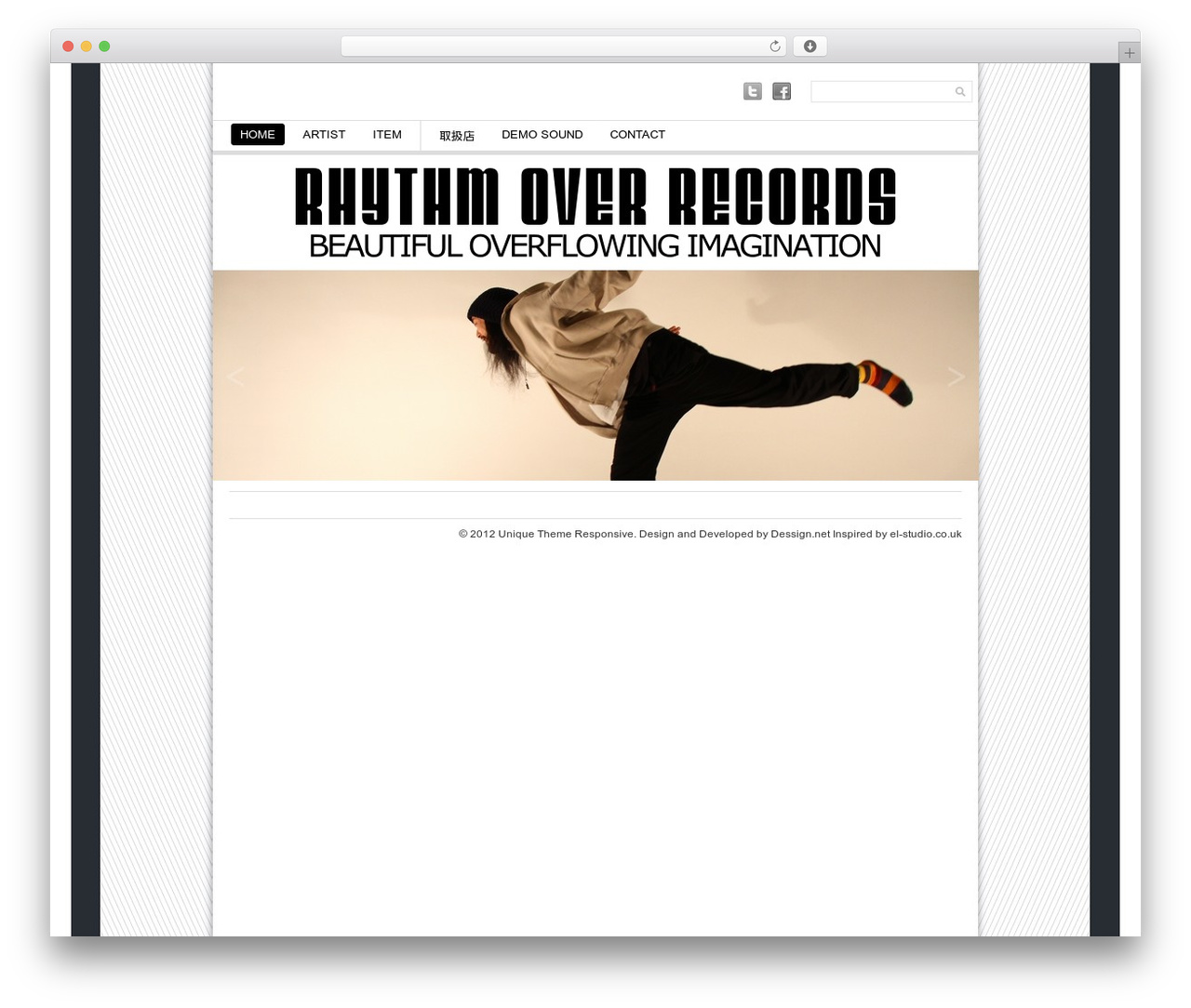 Unique Theme Responsive theme WordPress - rhythmover-records.com