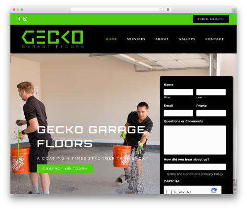 WordPress theme Beaver Builder Theme - geckogaragefloors.com