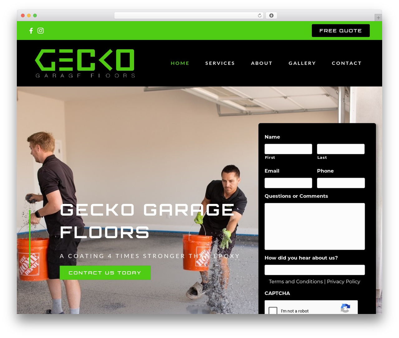 WordPress theme Beaver Builder Theme - geckogaragefloors.com