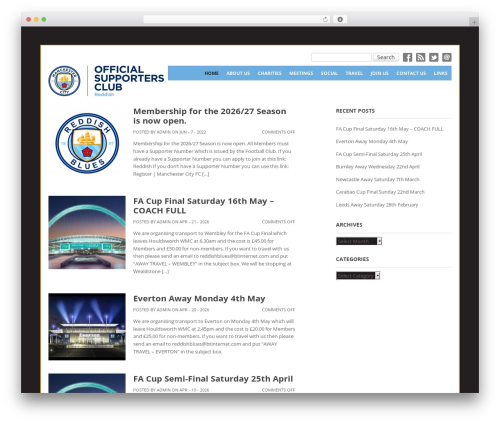 WordPress theme Delphi - reddishblues.com