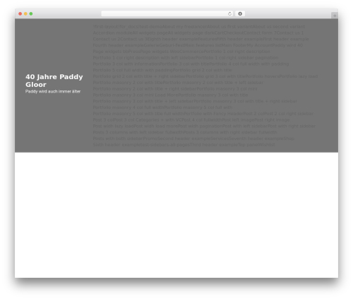 WordPress theme Fullscreen Techup - p-g.ch