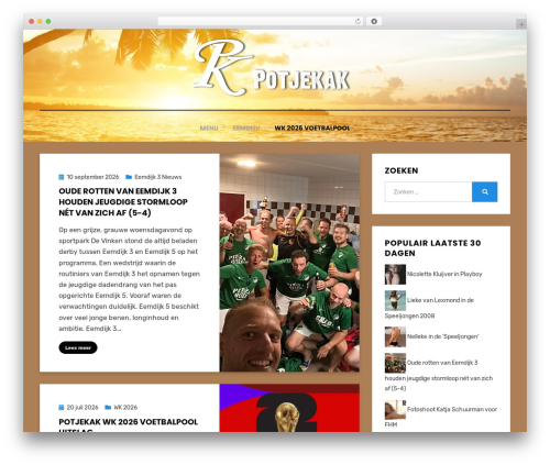 Amphibious theme WordPress - potjekak.nl