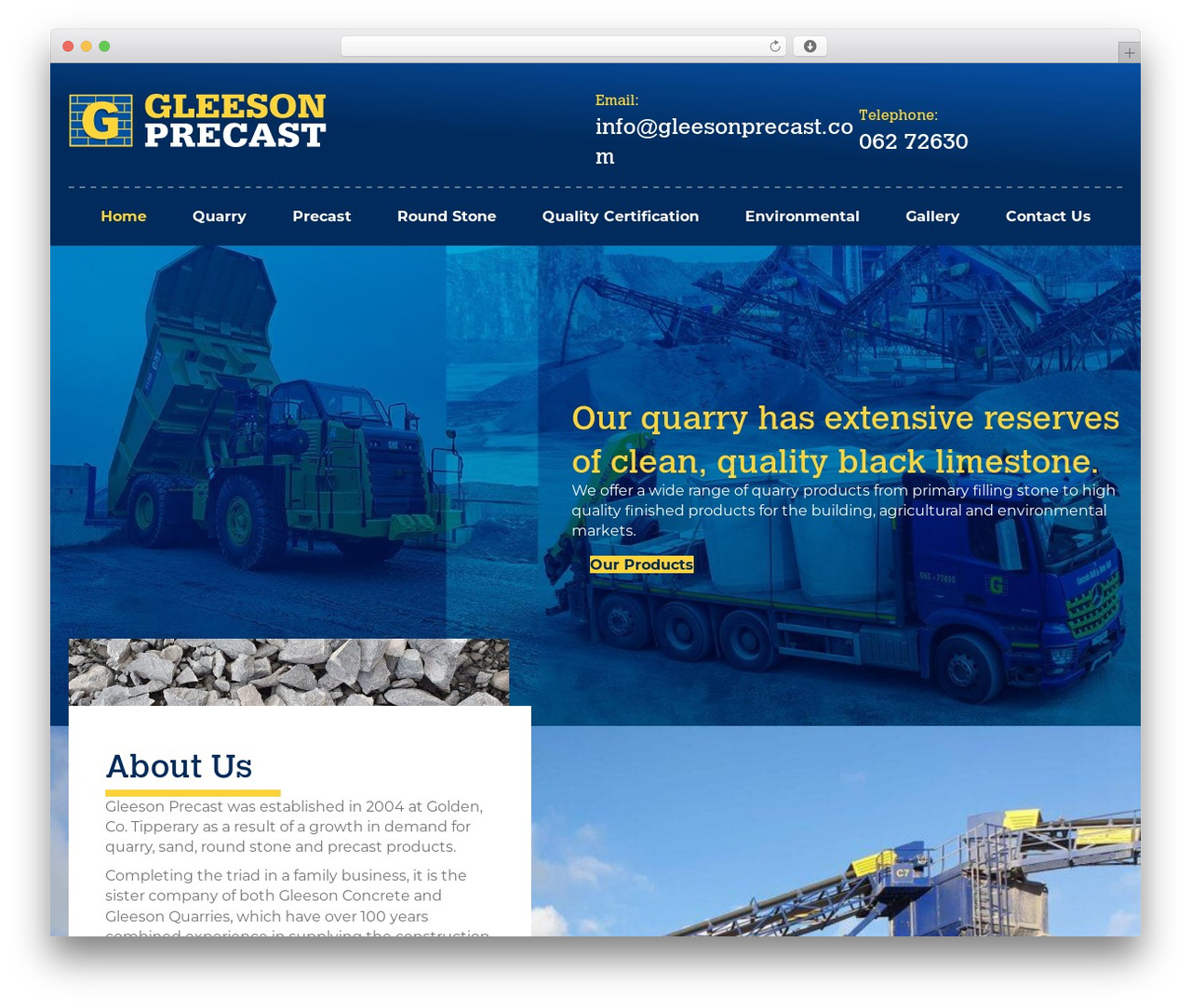 Beaver Builder Theme WordPress theme - gleesonprecast.com