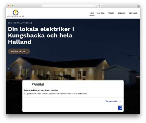 CMS cmsvrx system theme WordPress - evkinstallation.com