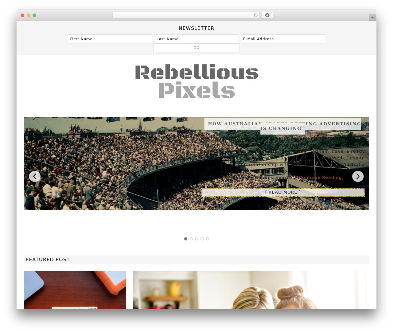 Fun WordPress Theme WordPress theme - rebelliouspixels.com Fun WordPress Theme WordPress theme - rebelliouspixels.com