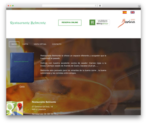 Metro Pro Theme WordPress theme - restaurantebelmonte.es