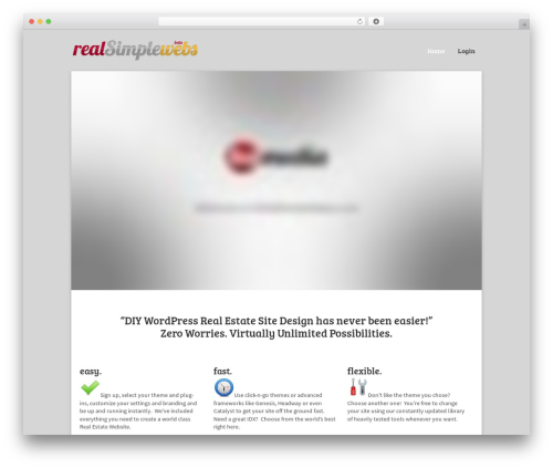Theme WordPress Catalyst - realsimplewebs.com