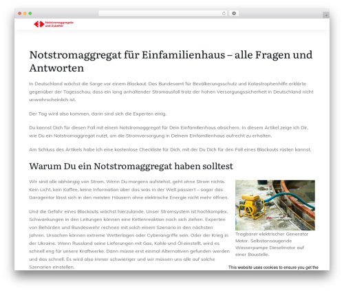 Gutencon WordPress plugin - notstromvorsorge.de