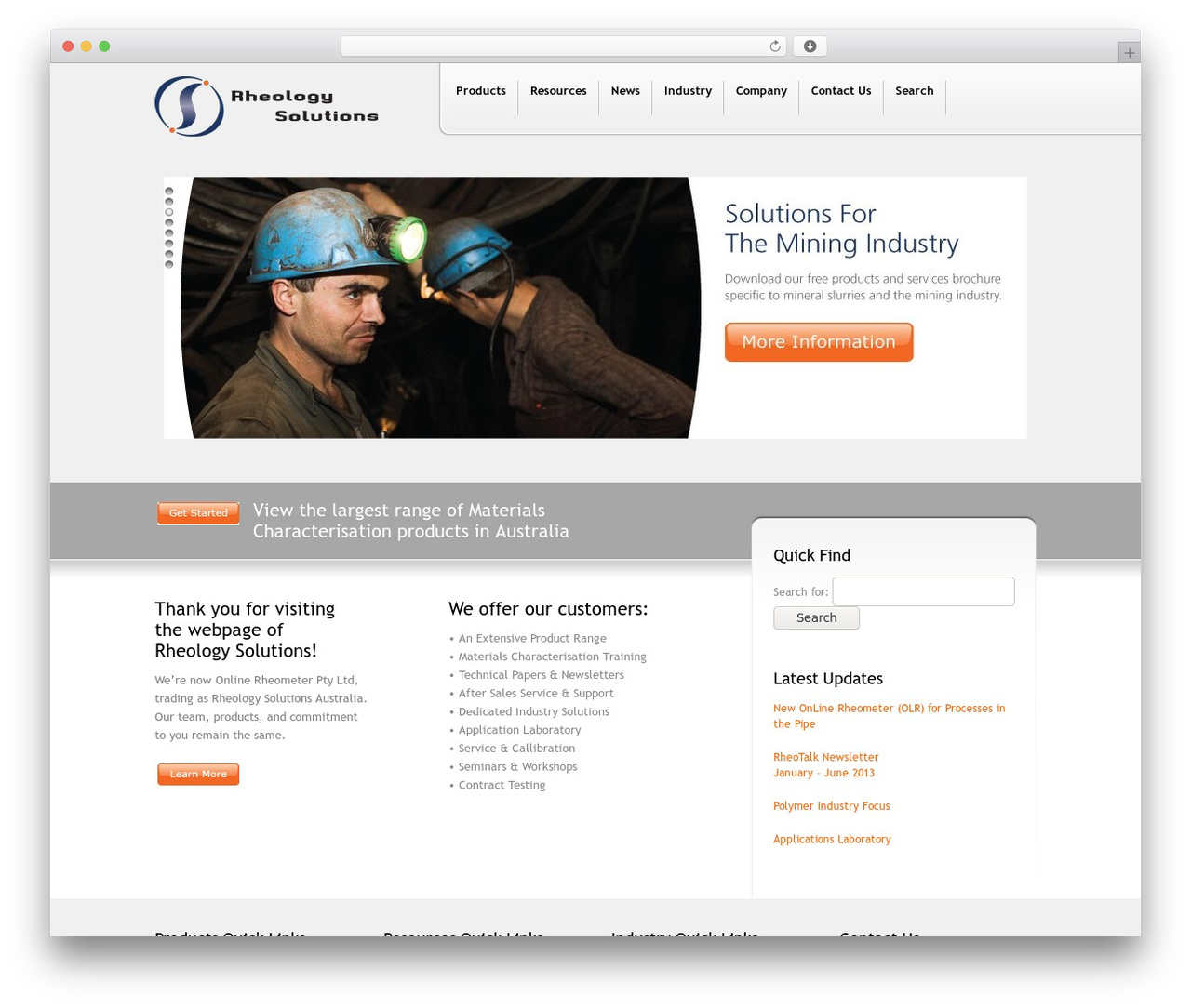 Versatile top WordPress theme - rheologysolutions.com