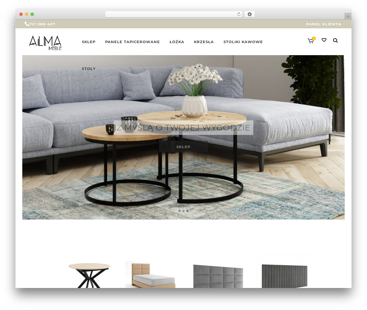 WordPress theme Bridge - almameble.pl