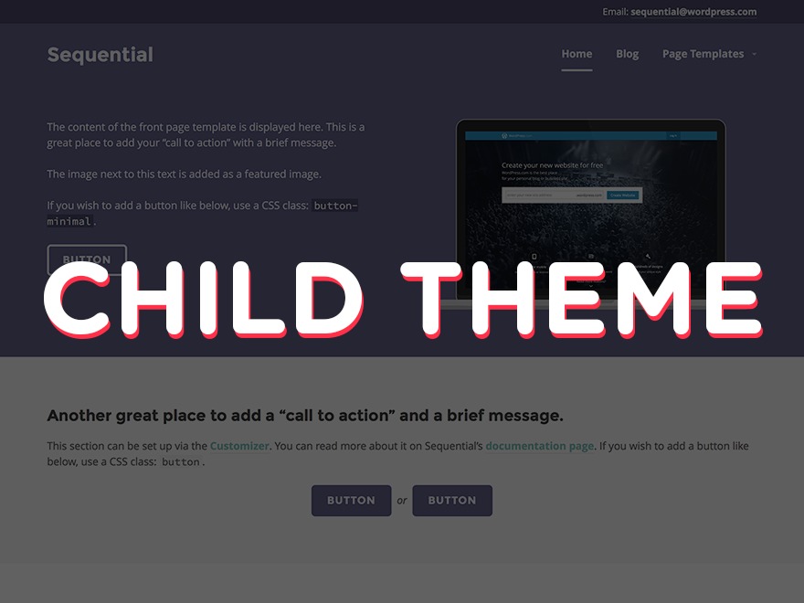 WordPress theme Sequential Child by Go Viral Marketing