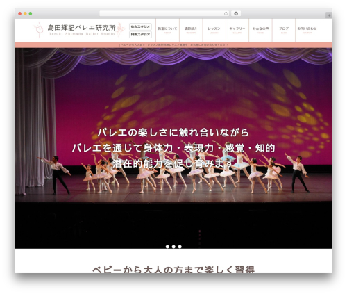 案件名 WordPress theme - st-ballet.com