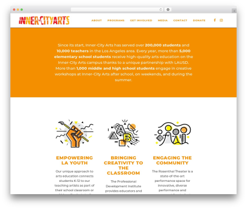 Bridge WordPress theme - inner-cityarts.org