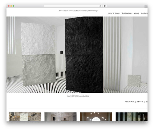 Egofolio WordPress theme - riccardocavaciocchi.com