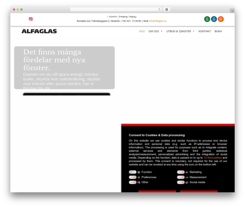 Inavii social feed for elementor WordPress plugin - alfaglas.se