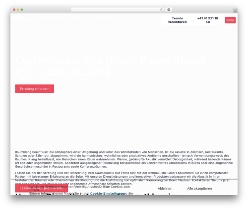 Legally saas dsgvo plugin WordPress plugin - wohnakustik.ch