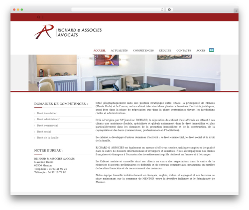 Maxima theme WordPress - richard-associes-avocats.com