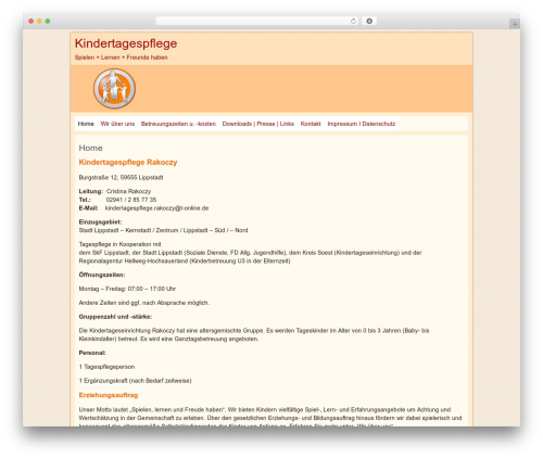 Orange WordPress theme - rakoczy.biz
