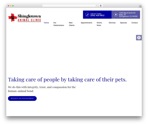 Parent Theme WordPress theme - shingletownanimalclinic.com