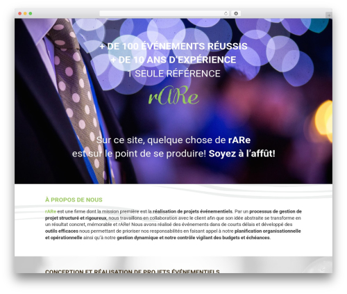 Rare WordPress theme - rareconcept.ca