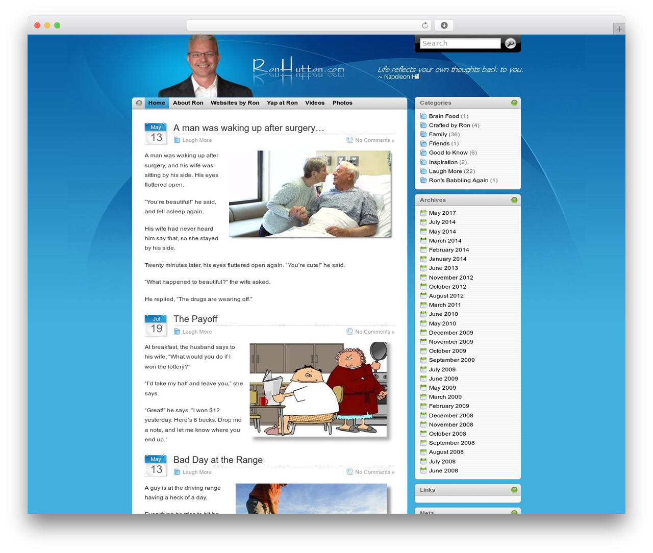 Theme WordPress iTheme - ronhutton.com