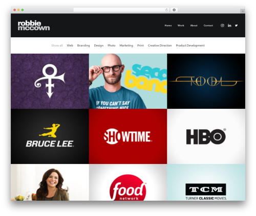 Uncode theme WordPress - robbiemccown.com