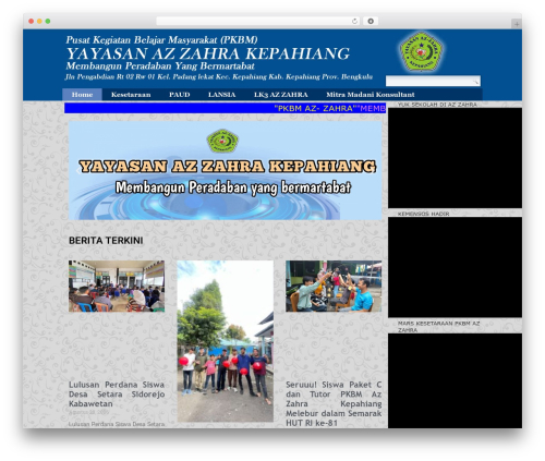 WordPress theme WP7 - azzahrakepahiang.or.id