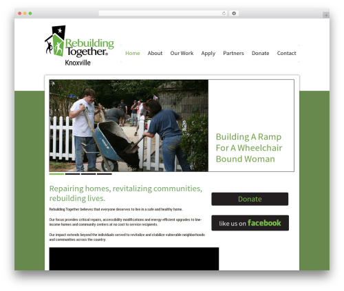 WordPress theme Percolator - rebuildingtogetherknoxville.org