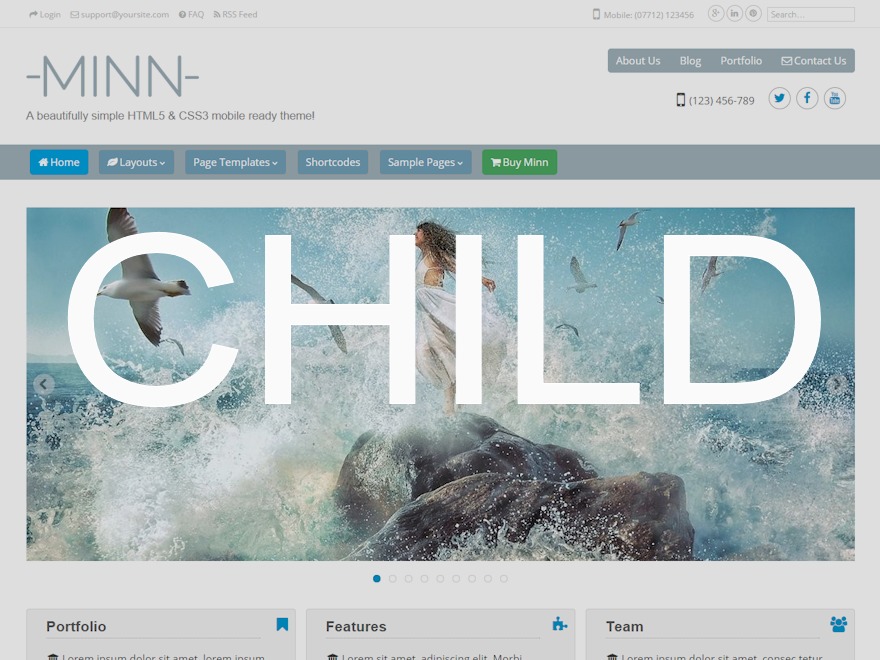 WordPress theme RCM Heating Theme by Nialto Services