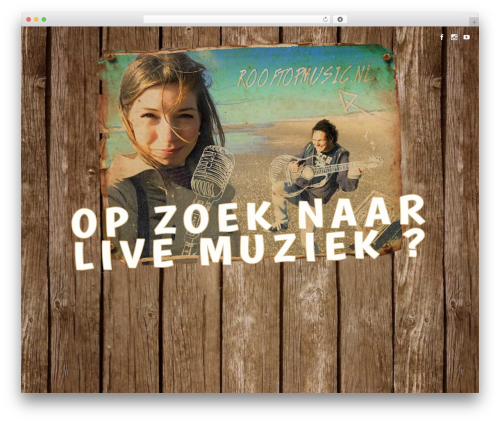 WordPress theme Speaker - rooftopmusic.nl