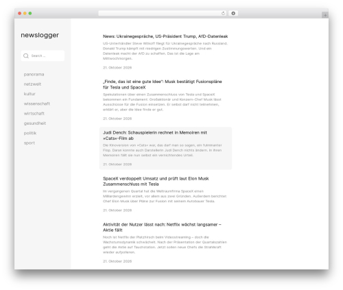 WP Notes WordPress theme - newslogger.de
