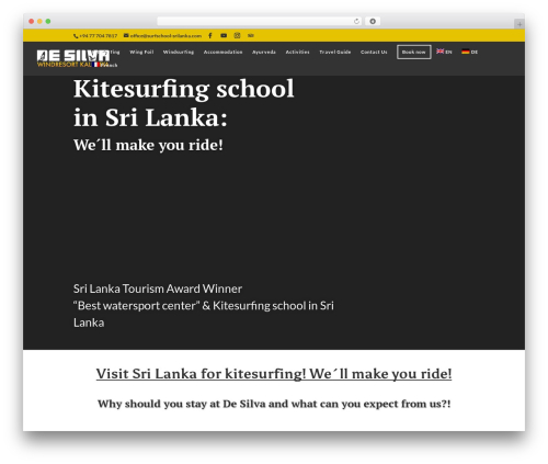Divi top WordPress theme - surfschool-srilanka.com