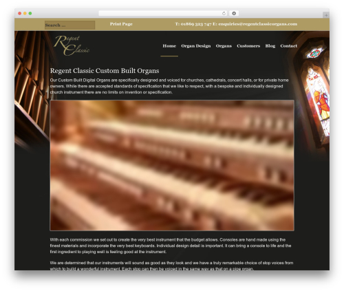 Genesis WordPress theme - regentclassicorgans.com