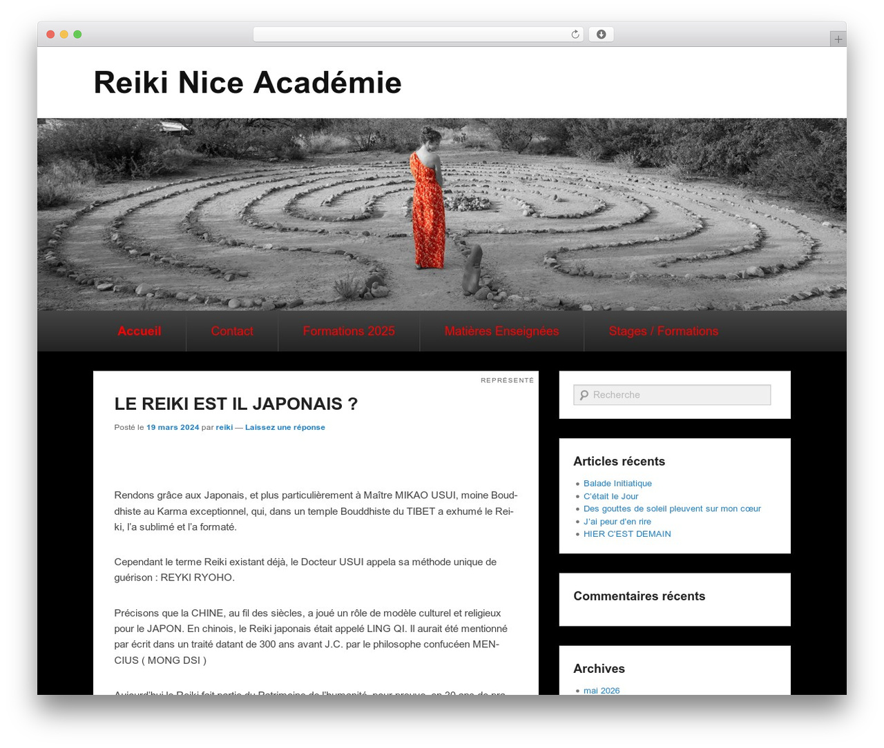WordPress theme Catch Evolution - reiki-nice.fr